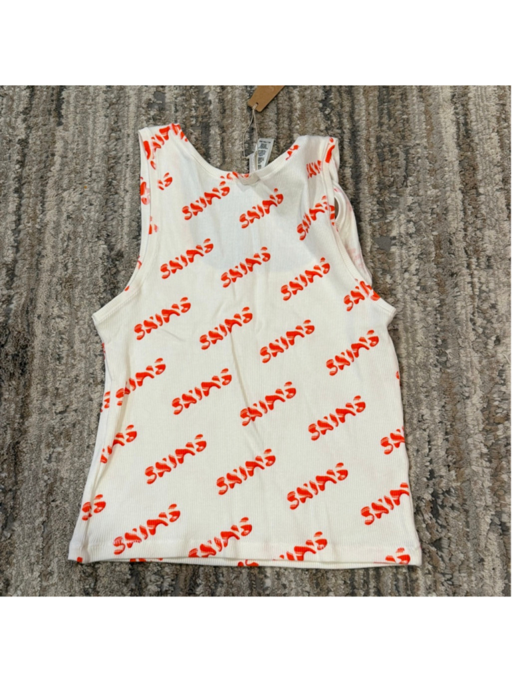 SKIMS Cotton Rib Sleep Tank and Legging Set Candy Cane Print Size XL SKU725